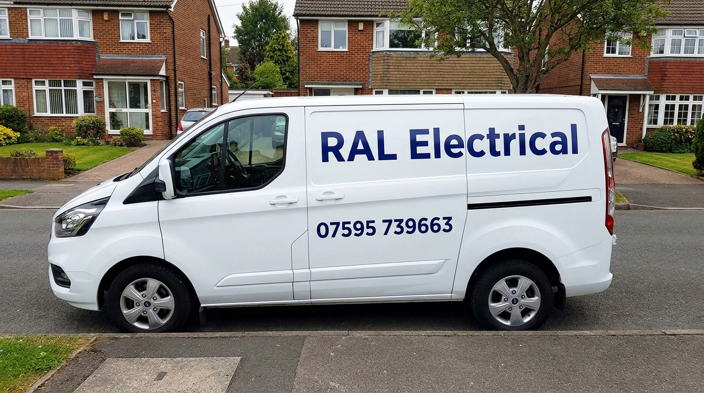 RAL Electrical branded work van